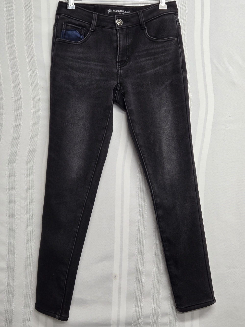 BANG BANG KOREAN BLACK JEANS SEE SEE PIC
